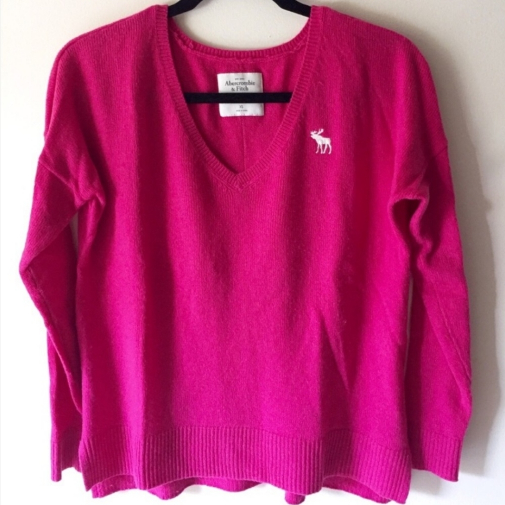 Abercrombie & Fitch Oversized V-neck Sweater